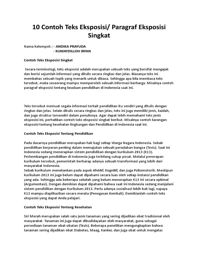 Contoh Teks Eksposisi Tentang Lingkungan - Aneka Macam Contoh