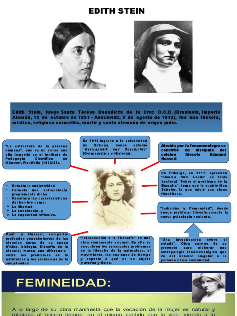 Vida y legado de Edith Stein, filósofa y mártir | PDF | Science ...
