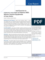 Case Report: Manual Therapy and Exercise To Improve Outcomes in Patients With Muscle Tension Dysphonia: A Case Series