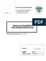 Manual de Procedimiento para Pruebas Hidrostáticas