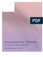 Curriculum 1a Assessment2 Employment Issues Unit