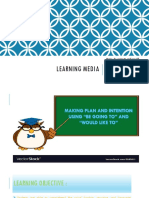 Learning Media: Topic: Be Going To and Would Like To (Grade X VHS) Designed By: Nurul Hidayah, S.PD Class E