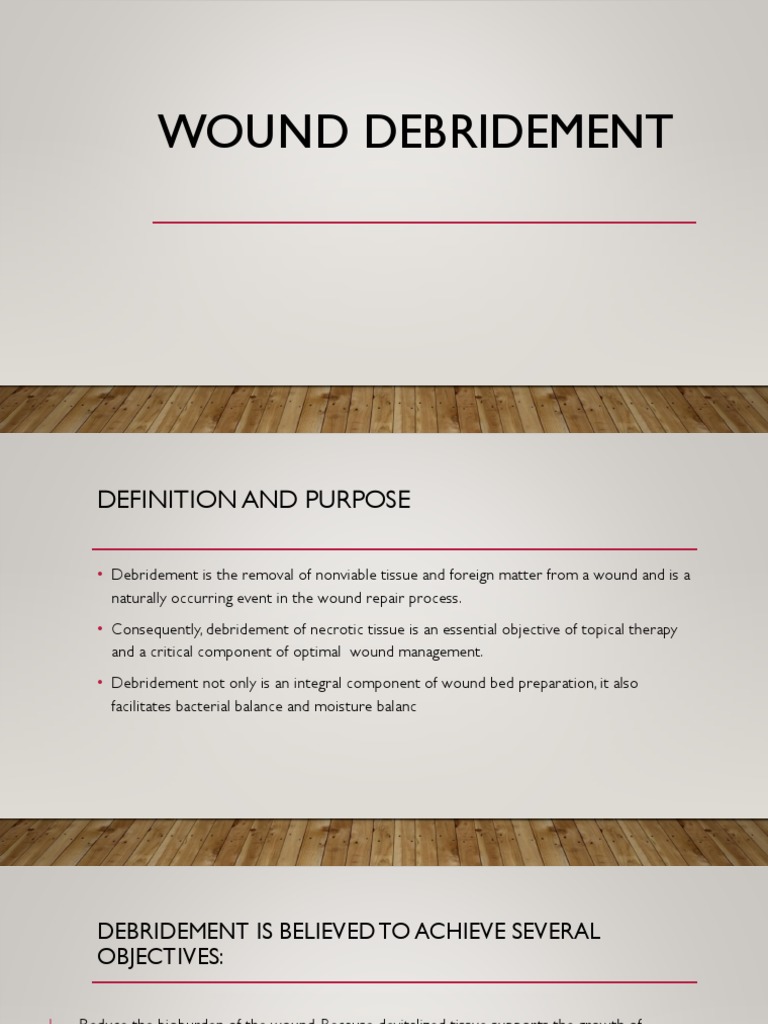 Wound Debridement PDF Wound Diseases And Disorders