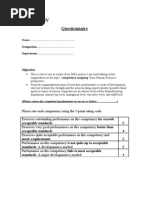Download Competency Mapping Questionnaire 256 by piyushii SN39307532 doc pdf
