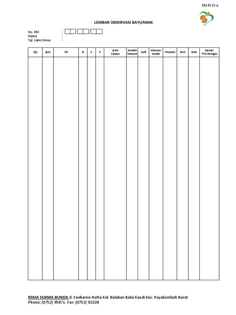 Lembar Observasi AnakBayi Timbal Balik PDF