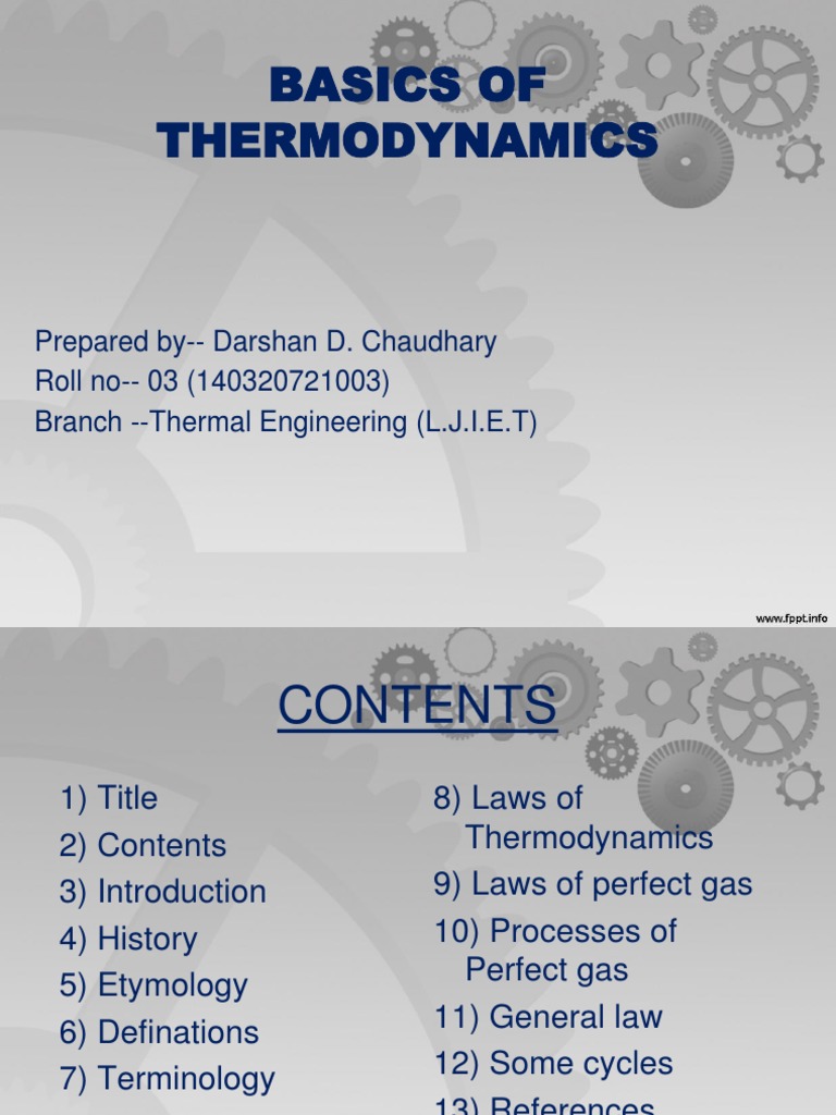 Thermodynamics Fundamentals Explained | PDF | Thermodynamics ...