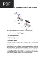 difference between led and laser printer