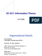 EE-317: Information Theory: Fall 2008