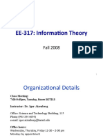 EE-317: Information Theory Syllabus