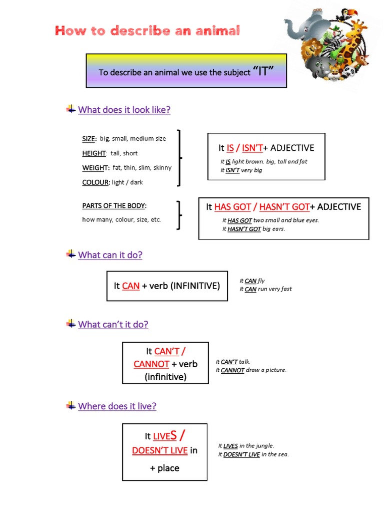 Describing Animals: A Guide | PDF