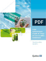 Guide Methodologique Daudit de Lusage de Leau PDF