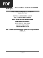 Educaçao Fisica 5 e 6 Semestre “as Lutas Enquanto Conteúdo Da Educação Física Escolar”.
