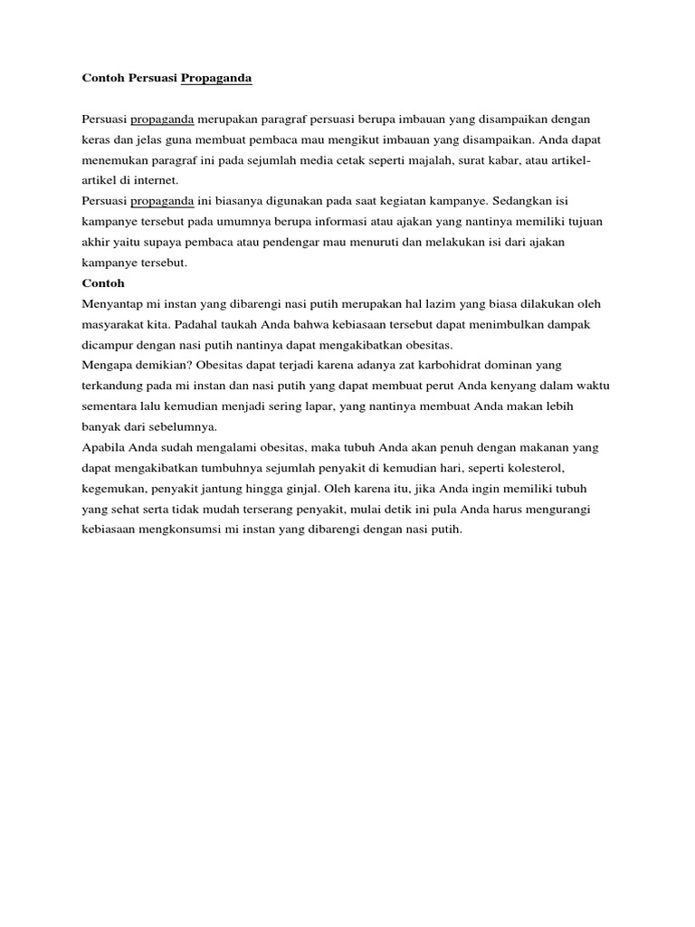 Pengertian Persuasi Dan Contohnya Contoh Resource