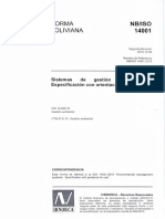 NB ISO-14001-2015 Sistema de Gestión Ambiental - Especificación Con Orientación para Su Uso PDF