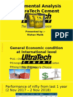 Fundamental Analysis of Ultratech Cement: Presented By:-Rishav Malik