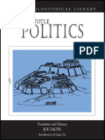 Aristotle Politics Sachs PDF