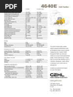 Gehl Sl 4640 4840 5640 6640 Parts Manual