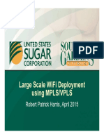 Large Scale WiFi Deployment Using MPLS VPLS