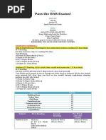 Pass The BAR Exams!: Everyday Scehdule