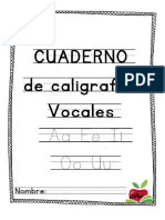Cuaderno de Caligrafía y Grafomotricidad Vocales
