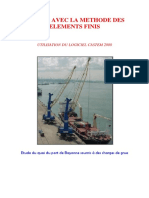Rapport Étude Du Quai D'un Port Calcul Avec l'EF - Logiciel CASTEM 2000 PDF