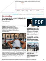 O Tratamento de Presos é Indicador de Grau de Civilidade - 21-01-2017 - Ilustríssima - Folha de S.paulo