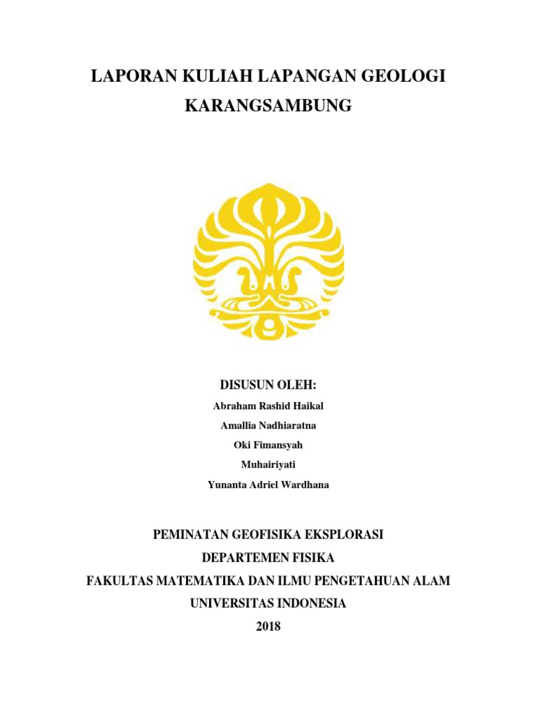 218618_laporan Field Trip Karangsambung Kelompok 3