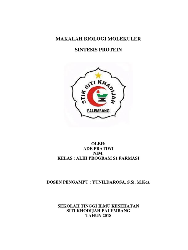 Proses dan Tahapan Sintesis Protein | PDF