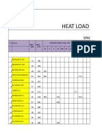 Heat Load Calculation: Space Sheet