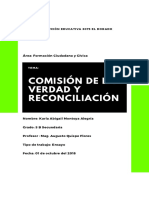 Ensayo Comisión de La Verdad y Reconciliación