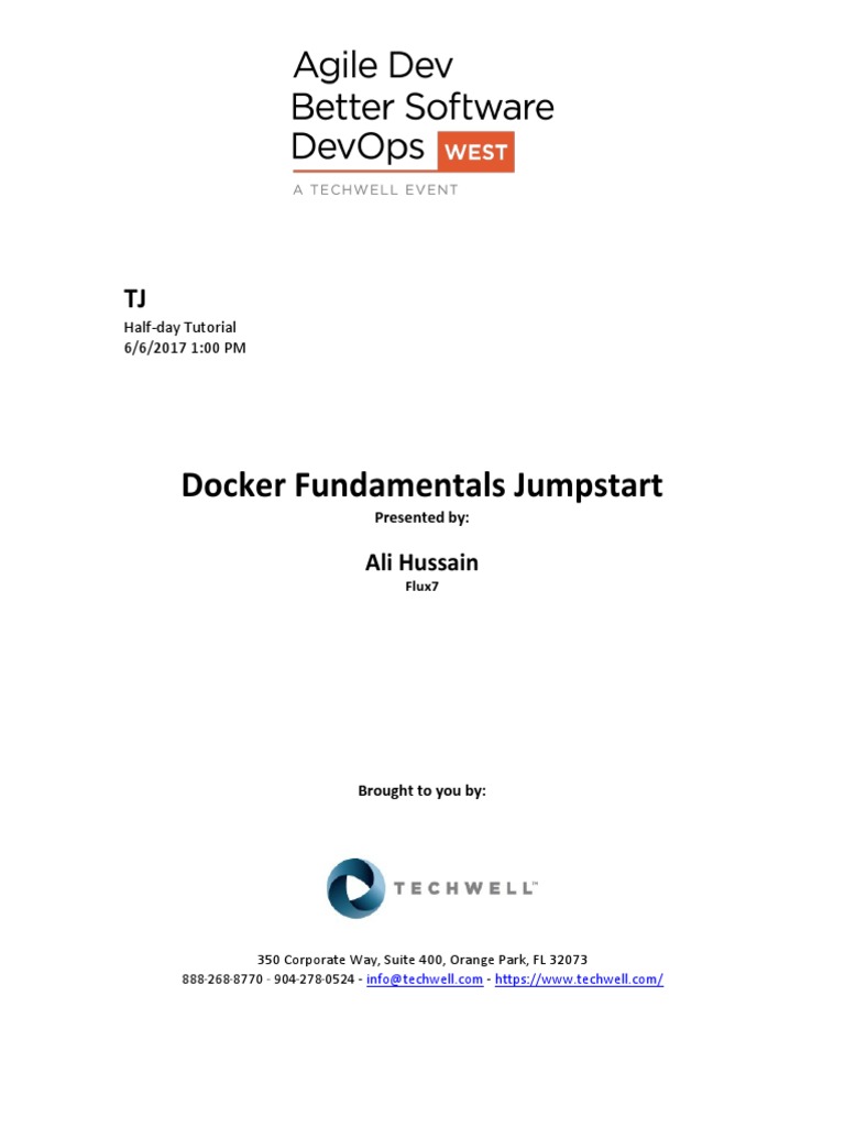 Docker Fundamentals Tutorial | PDF | Mobile App | Amazon Web Services