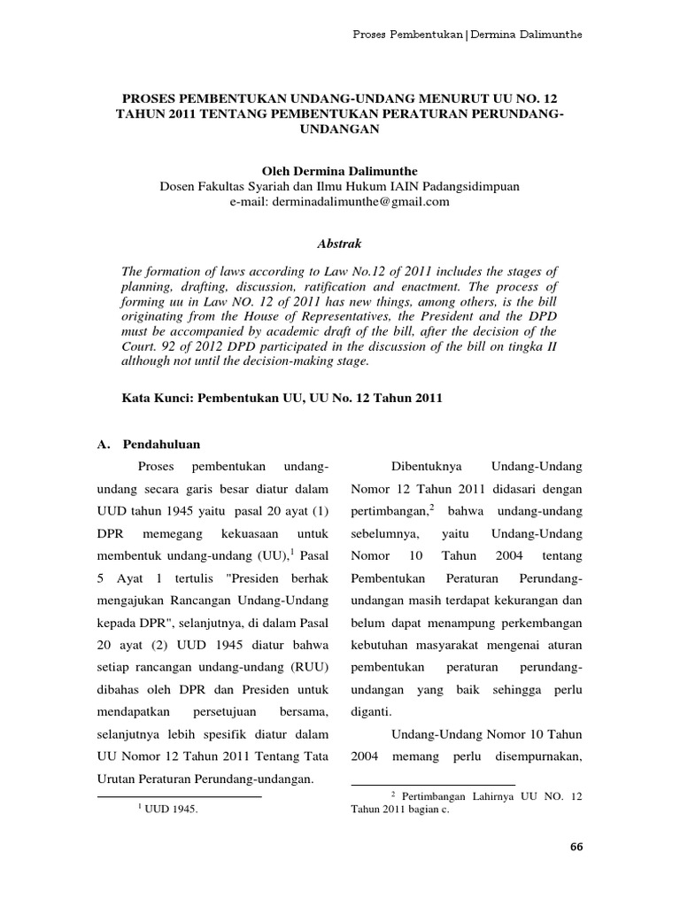 Bagan Proses Pembentukan Peraturan Perundang Undangan