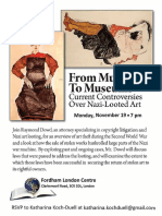 Nazi Looted Art Fordham London Centre November 19 PDF