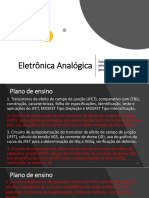 Transistores de efeito de campo: JFET e MOSFET