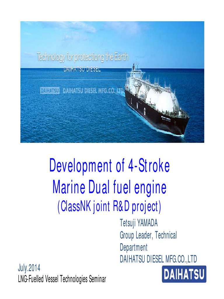 Development of Dual Fuel Marine Engine | PDF | Diesel Engine | Fuel ...