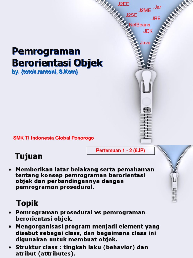 Pemrograman Berorientasi Objek dalam Java | PDF
