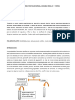 Pruebas Caracteristicas para Alcoholes Fenoles y Eteres