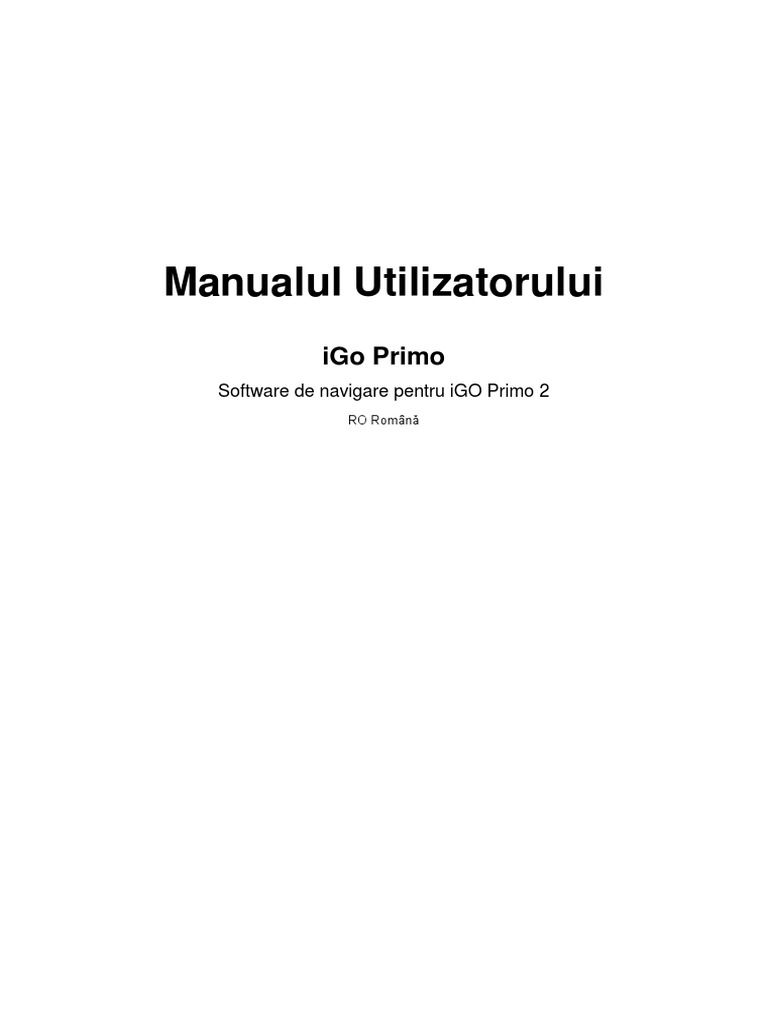 IGO Primo | PDF