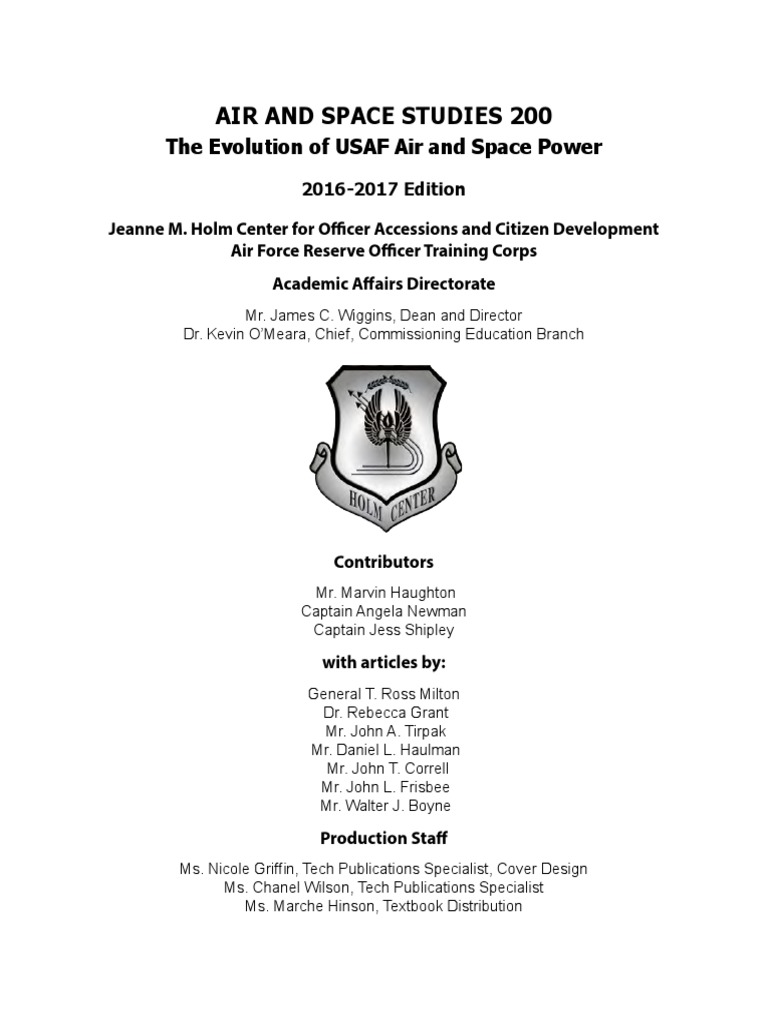 T 213 The Evolution Of Usaf Air And Space Power Wright Brothers Military