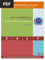 HDL Manual 2017 5th Sem E&CE 15ECL58 