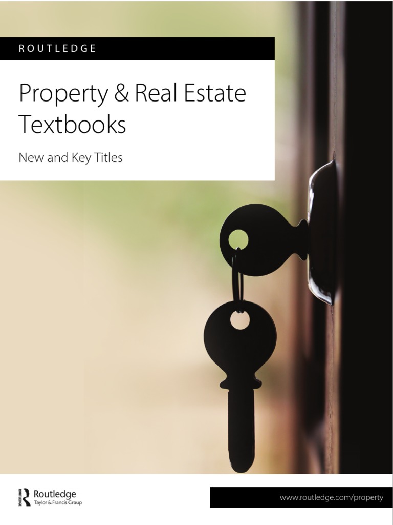 Property & Real Estate Textbook Catalog PDF Real Estate Appraisal