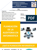 Planeación de La Auditoria en Informatica