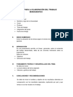 Estructura de Informe