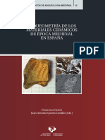 Arqueometría de Los Materiales Cerámicos de Época Medieval.