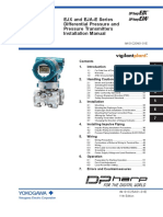 Manualejx and Eja-E Series Differential Pressure and Pressure Transmitters Installation Manual