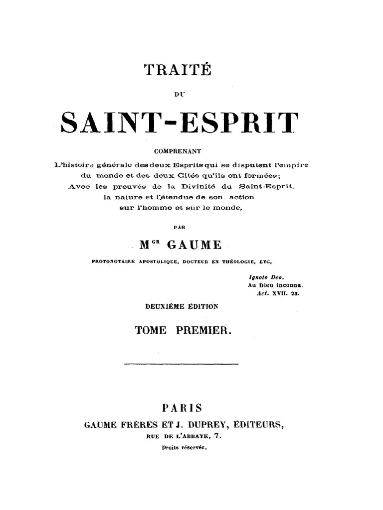 La Face Cachee De Vous Meme Saint Esprit Dieu