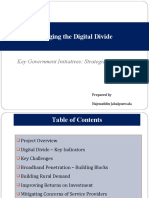 Bridging The Digital Divide: Key Government Initiatives: Strategic Proposal