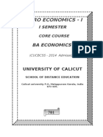 BA Economics - I Sem - Course - Micro Economics - I - 2015 PDF