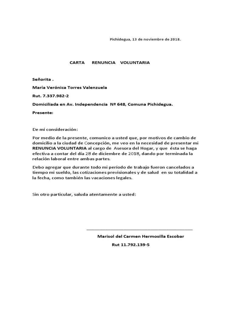 RENUNCIA VOLUNTARIA 2