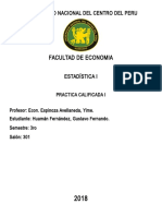 Tarea Estadistica Tablas Ingreso, Pobreza, Cantidad Ed Persanas en El Peru